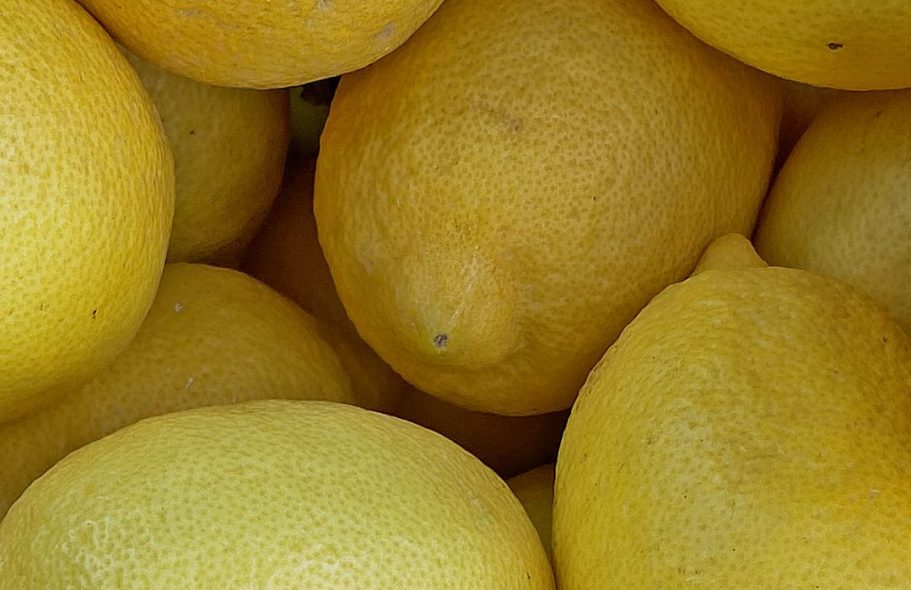 Zitronen, Detailansicht.